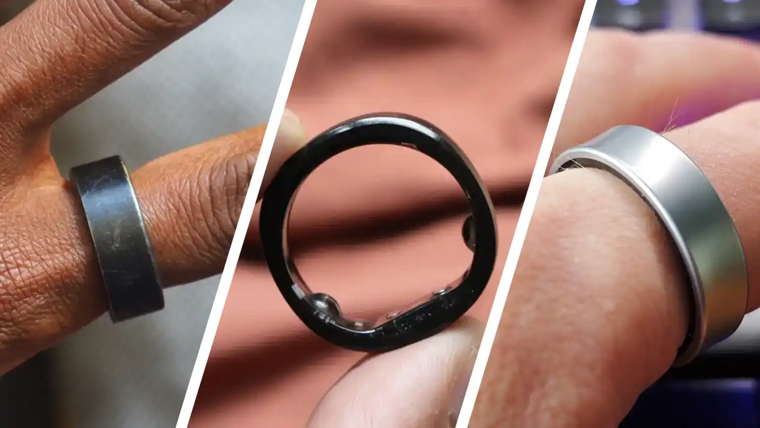 Person sleeping with a smart ring for sleep tracking